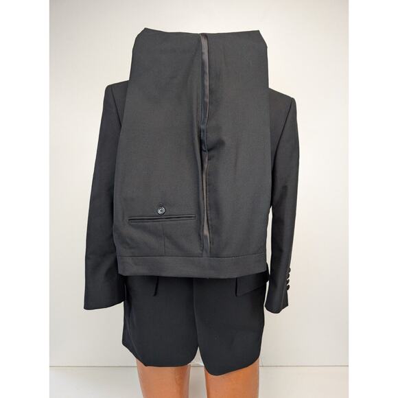 Jos A Bank Tuxedo Suit Men 36R Wedding Prom Mason Formal Pants 30x26 Wool 1 Btn - Picture 3 of 12